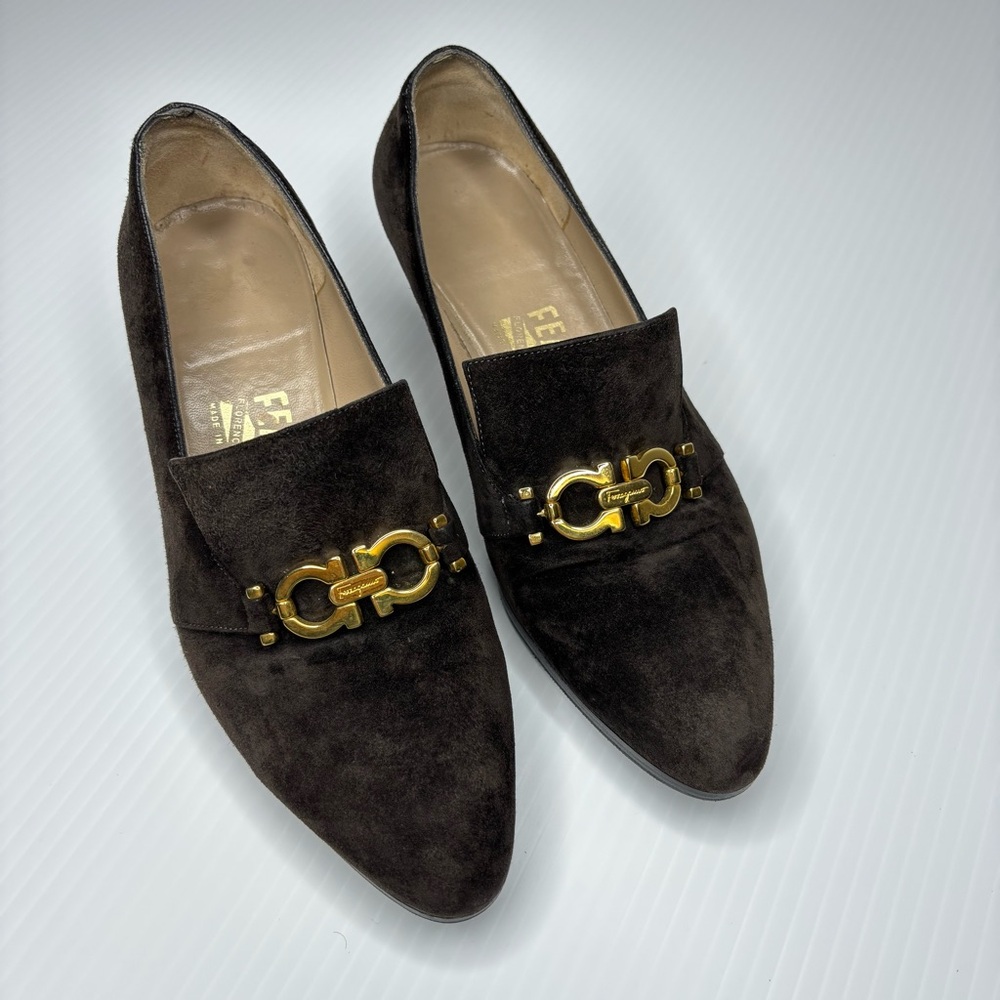Salvatore Ferragamo Suede Heels